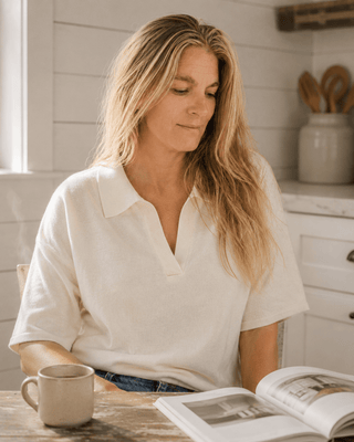 The Slow Morning Short Sleeve Sweater-Ivory | Après Sea Ranch
