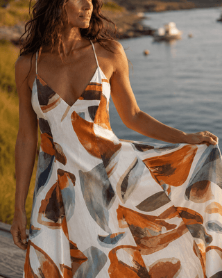 The Terracotta Tide Maxi Dress (view 4) | Après Sea Ranch