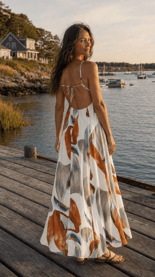 The Terracotta Tide Maxi Dress (view 2) | Après Sea Ranch