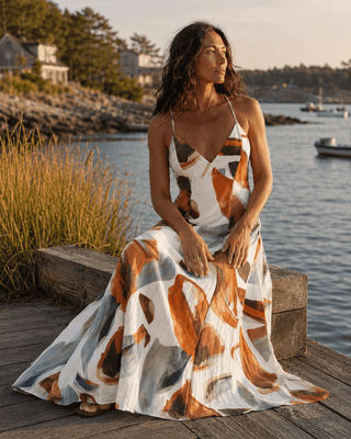 The Terracotta Tide Maxi Dress (view 3) | Après Sea Ranch