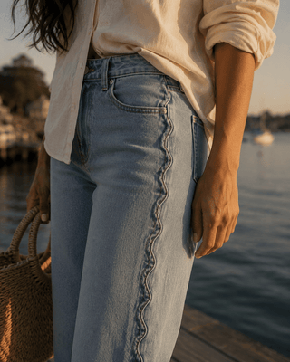 The Tide Line Wide-Leg Jean (view 4) | Après Sea Ranch
