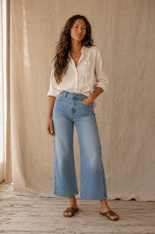 The Tide Line Wide-Leg Jean (view 5) | Après Sea Ranch