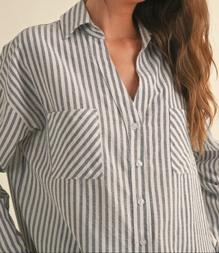 Tideline Stripe Shirt (view 7) | Après Sea Ranch