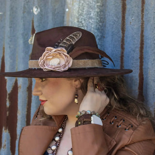 The Jewelry Junkie Western White Turquoise w/ Copper Bead Drop Earring (view 2) | Après Sea Ranch