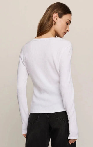 ZSUPPLY Arlet Mini Thermal Top - White (view 3) | The Salty Babe