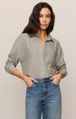 ZSUPPLY River Plaid Button Up - Emerald Cove — Long Sleeve Shirt | The Salty Babe